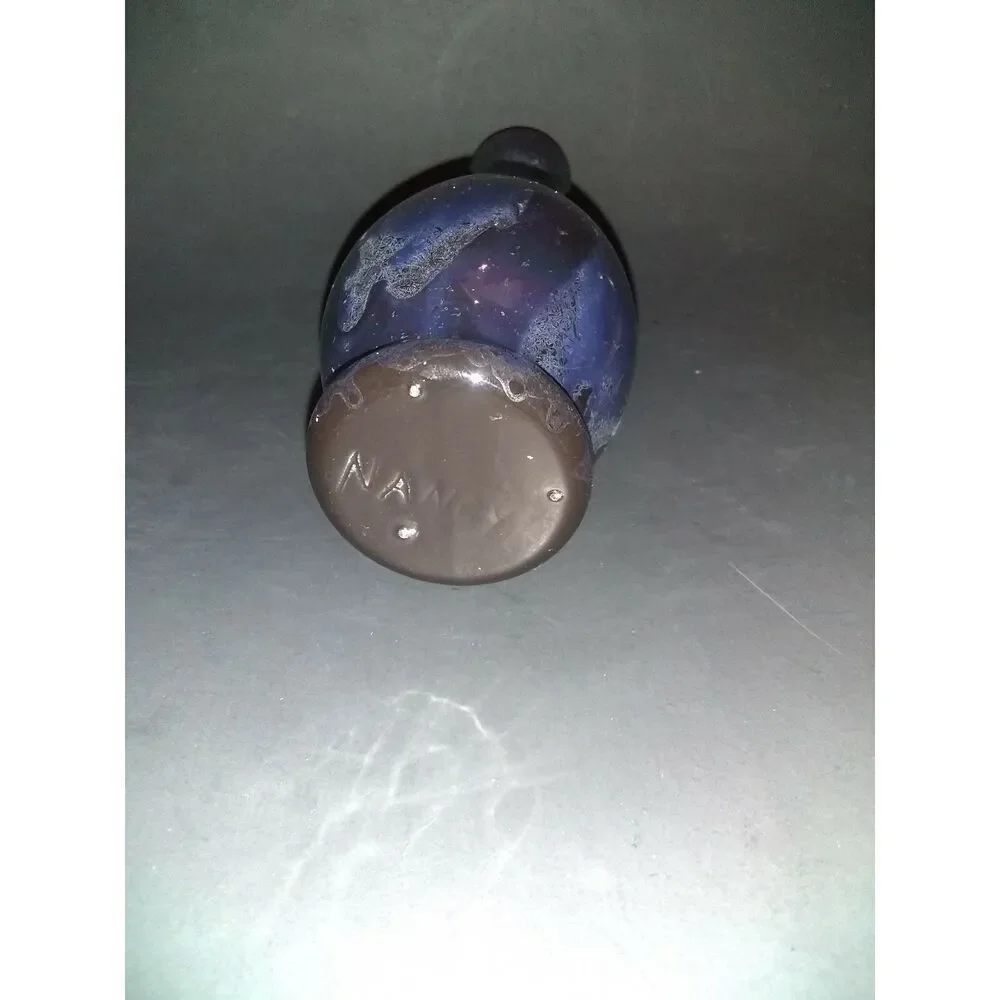 Handpainted Opulent Water Color Ceramic Bud Vase